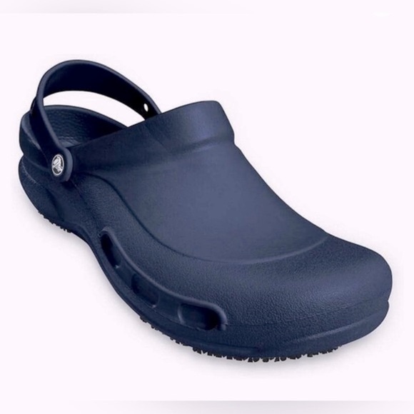 CROCS Bistro Work Blue Clogs Men Size 9 Women Size 11 NWT - Picture 2 of 7